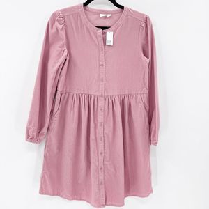 Gap Kids NWT Pastel Pink Button Down Long Sleeve Size XXL
